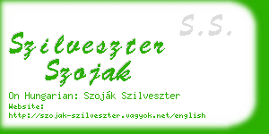 szilveszter szojak business card