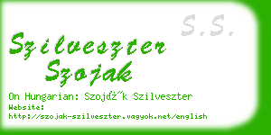 szilveszter szojak business card